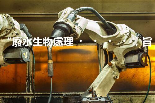 “廢水生物處理，旨在凈化水源，守護(hù)碧水藍(lán)天”